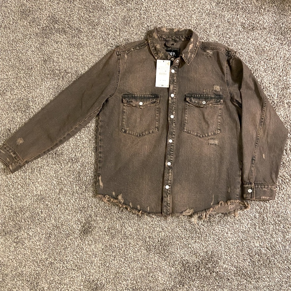 Distressed Denim Top size Men XL